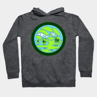 wetland landscape birdland ecopop Hoodie